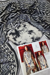 Unstitched Digital Khaddar 3 Piece Suit VS-201