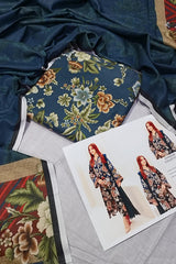 Unstitched Digital Khaddar 3 Piece Suit VS-203