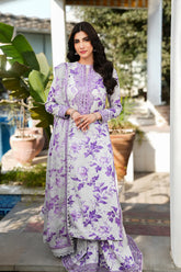 Unstitched Digital Khaddar 3 Piece Suit VS-206