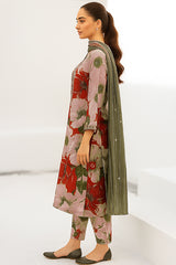Unstitched Digital Khaddar 3 Piece Suit VS-207