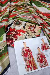 Unstitched Digital Khaddar 3 Piece Suit VS-207