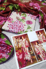 Unstitched Digital Khaddar 3 Piece Suit VS-210