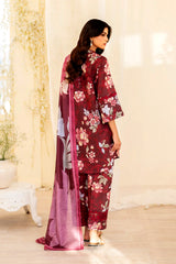 Unstitched Digital Khaddar 3 Piece Suit VS-212