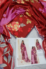 Unstitched Digital Khaddar 3 Piece Suit VS-212