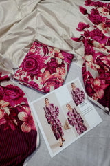 Unstitched Digital Khaddar 3 Piece Suit VS-214