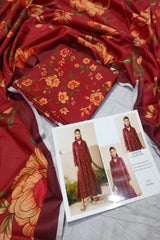 Unstitched Digital Khaddar 3 Piece Suit VS-217