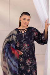 Unstitched Digital Khaddar 3 Piece Suit VS-218