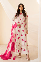 Unstitched Digital Khaddar 3 Piece Suit VS-220