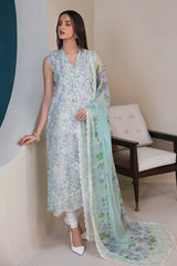 Digital Printed Lawn - 3 PIECE - Vol-01 - D-04