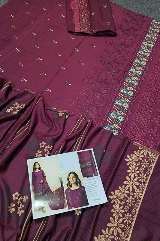 Bana Dora Viscose 3 Piece Unstitched VS-141