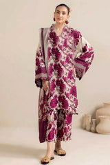 Unstitched Digital Khaddar 3 Piece Suit  VS-214