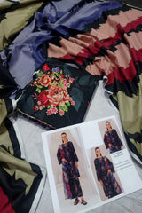 Unstitched Digital Khaddar 3 Piece Suit  VS-218